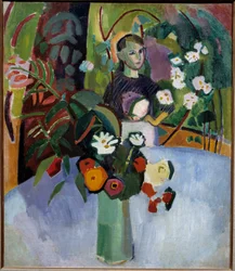 Jeanne w kwiatach
