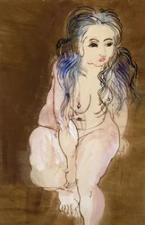 Naga kobieta w pozycji siedzącej; Femme Nue Assise