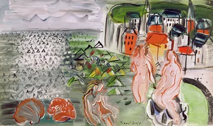 Zatoka w Sainte-Adresse (olej na płótnie)