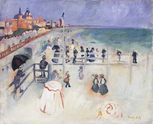 Plaża w Sainte-Adress; La Plage de Sainte-Adress, ok. 1905 (olej na płótnie)