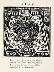 Karp, ilustracja z "Bestiarium lub procesji Orfeusza