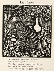 Kot, ilustracja z "Bestiarium lub procesji Orfeusza