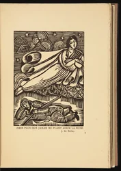 Drzeworyt z Elegii wojennych autorstwa Rogera Allarda (1885-1961)
