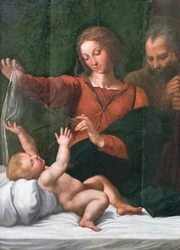 Święta Rodzina, znana również jako Madonna z ludu, Madonna z Loreto lub Madonna z welonem