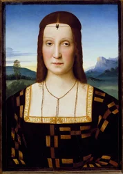 Portret Elisabetty Gonzagi, ok. 1504-1505 (olej na drewnie)