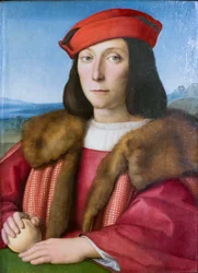 Portret młodzieńca z jabłkiem, prawdopodobnie Francesco Maria della Rovere, ok. 1505 r. (obraz)