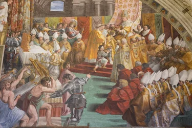 Koronacja Karola Wielkiego, Sala Pożaru Borgo