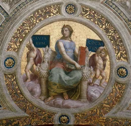 Filozofia. Fresk na suficie w Stanza della Segnatura, ok. 1510-1511.