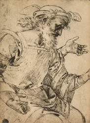 prorok Ezechiel; rysunek Rafaela. Gallerie dellAccademia, Wenecja
