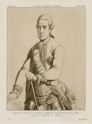 Baron Gideon von Laudon, austriacki generał, ok. 1790