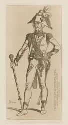 Starszy bębniarz chasseurs a pied gwardii konsularnej, 1802-04