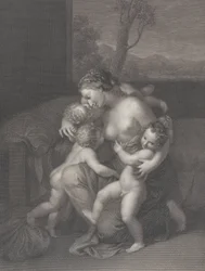 Organizacja charytatywna z trójką małych dzieci, 1795.