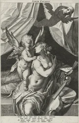 Alegoria oszukańczej miłości Amor Dvcatvs (tytuł na obiekcie)