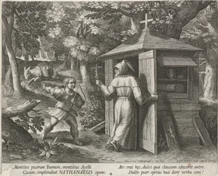 Święty Bartłomiej jako pustelnik Pustelnicy (tytuł serii) Oraculum Anachoreticum (tytuł serii)