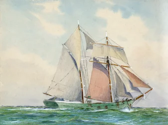 Goelette (gwasz na papierze)