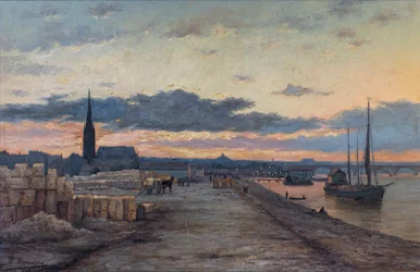Obraz olejny, Eglise Saint-Pierre-aux-Liens, La cale aux pierre, Bernard Bonnefon, 2013 (zdjęcie)