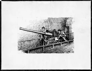 marins canonniers (tusz na papierze)
