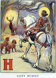 Wizja świętego Huberta (656 i 658-727)