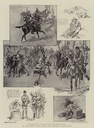 W Bush Veldt z Imperial Yeomanry (litografia)