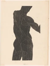 Badanie anatomiczne pleców i pośladków mężczyzny