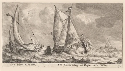 Statek „Isere” i Waterschip lub łódź rybacka Zuiderzee