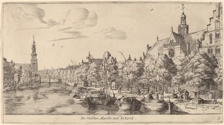 Noordenmarkt z Noorden Kerk (The Noorder Marckt with the Kerck)
