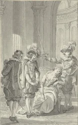 Ilustracja do sztuki Ines de Castro autorstwa Rhijnvisa Feith