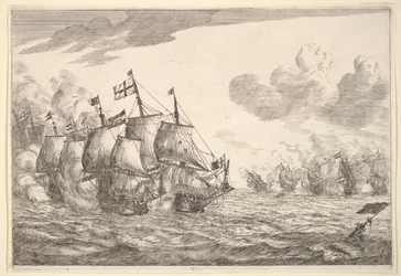 Bitwa morska, XVII wiek.