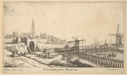 Brama Zaagmolen, XVII wiek.
