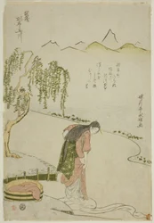Rzeka Chofu Jewel w prowincji Musashi (Musashi Chofu no Tamagawa), z serii bez tytułu Six Jewel Rivers