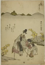Rzeka Ide Jewel w prowincji Yamashiro (Yamashiro Ide no Tamagawa), z serii bez tytułu Six Jewel Rivers