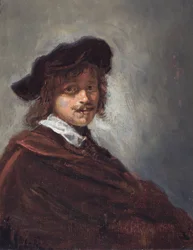 Portret mężczyzny (olej na płycie)