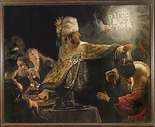 Uczta Belsazara (obraz na płótnie)