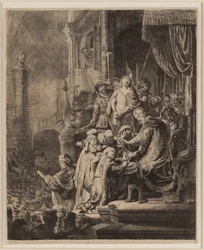 Chrystus przed Piłatem: duży talerz