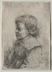 Portret chłopca z profilu