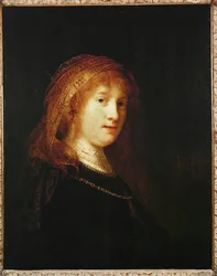 Saskia z welonem (obraz na płótnie)