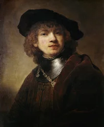 Autoportret w obrazie Gorgerin autorstwa Harmenszoon Van Rijn Rembrandt