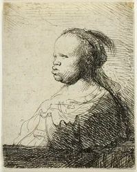 Biała czarna kobieta, około 1630