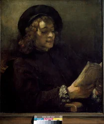 Czytanie Tytusa. Obraz Harmenszoon van Rijn dit Rembrandt (1606-1669), ok. 1656 r. Olej na płótnie. Wymiary: 70,5x64cm. Wiedeń, Kunsthistorisches Museum