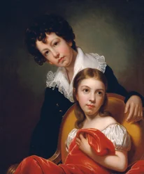 Michael Angelo i Emma Clara Peale, ca. 1826.