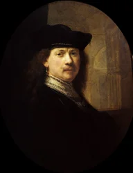 Autoportret na tle architektonicznym, ok. 1639.