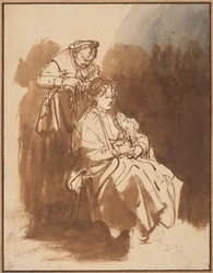 Młoda kobieta z zaplecionymi włosami, ok. 1637