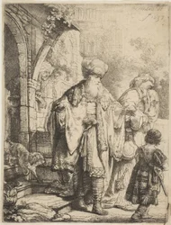 Abraham wyrzuca Hagar i Ismaela, 1637.