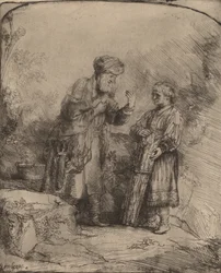 Abraham i Izaak, 1645.