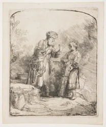 Abraham i Izaak, 1645