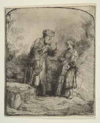 Abraham i Izaak, 1645.