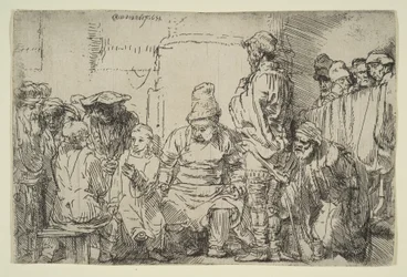 Chrystus siedzący dyskutujący z lekarzami, 1654.