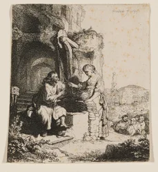 Chrystus i kobieta z Samarii: wśród ruin