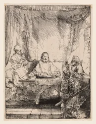 Chrystus w Emaus: Większa płyta