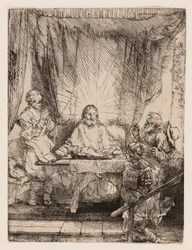 Chrystus w Emaus: Większa płyta